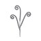 31" Harlequin Black and White Coil Spray - Checkered Curl Pick for Halloween, Holiday Decor & DIY Crafts - MN0175